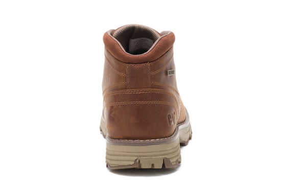 Caterpillar Herren Elude wasserdichte Arbeitsstiefel aus braunem Leder - Image 5
