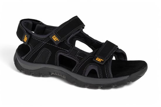 Caterpillar Giles Trekkingsandalen aus schwarzem Leder für Herren - Image 3
