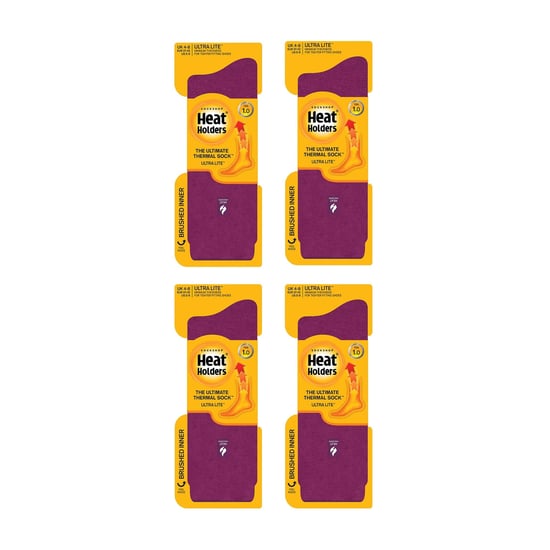 4 Paar Damen Ultra Lite Extra Dünne 1.0 TOG Freizeit-Thermosocken - Image 2