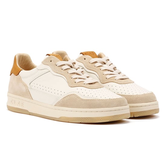Clae Haywood Fog Leder Herren Weiße Sneakers - Image 1