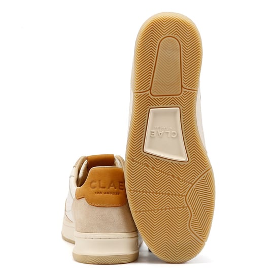 Clae Haywood Fog Leder Herren Weiße Sneakers - Image 4
