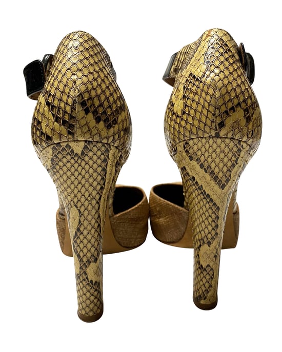 Dolce & Gabbana Tiermuster D'Orsay-Pumps aus beigem Leder - Image 4