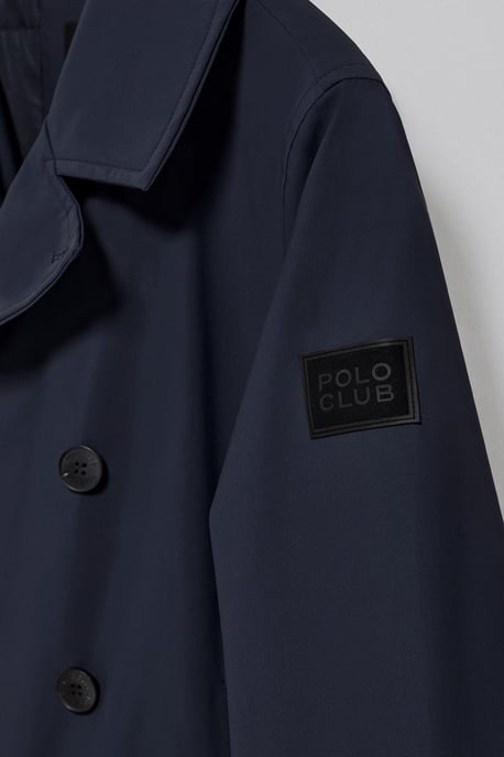 Caban-Mantel Manhattan marineblau mit Polo Club Details - Image 5