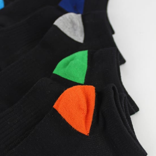6er-Pack Jungen Bambus Sneaker-Socken | Kinder schwarze Knöchelsocken mit niedrigem Schnitt für Ferse und Zehen - Image 5