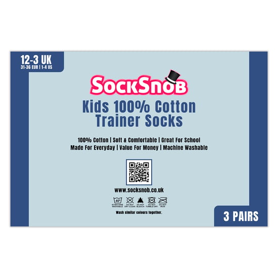 3er-Pack Kinder 100% Baumwolle Sneaker Socken - Image 2