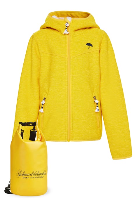 Schmuddelwedda Blouson + Tagesrucksack - SET Mädels Dunkelgelb Melange - Image 1