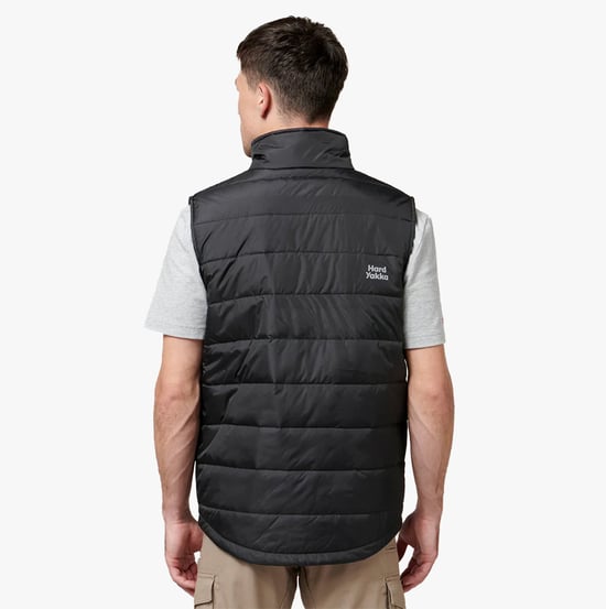 Hard Yakka PUFFA 2.0 Herren Bodywarmer Schwarz - Image 3