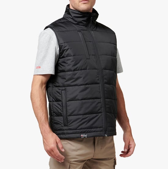 Hard Yakka PUFFA 2.0 Herren Bodywarmer Schwarz - Image 4