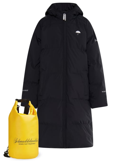 Schmuddelwedda Mantel + Tagesrucksack - SET Mädels schwarz - Image 1