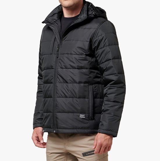 Hard Yakka PUFFA 2.0 Mens Jacket Black - Image 2