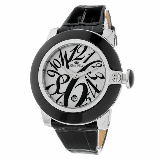 Glam Rock Damenuhr Quartz Silber Schwarz - Image 1