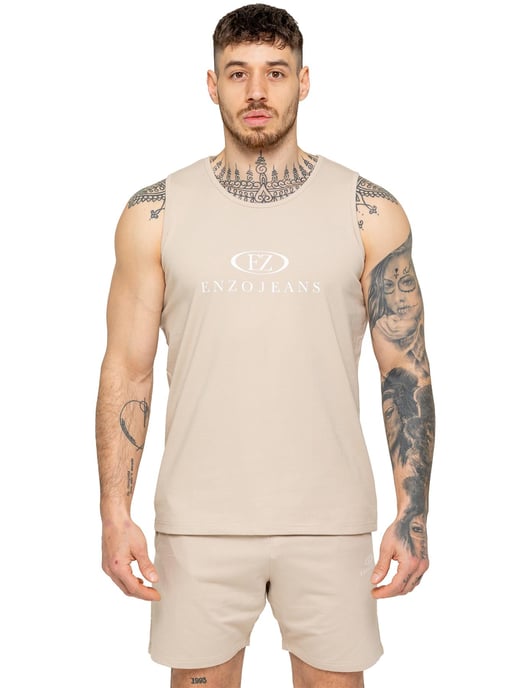 Enzo | Herren Gymnastikweste & Shorts Trainingsanzug Set - Image 3
