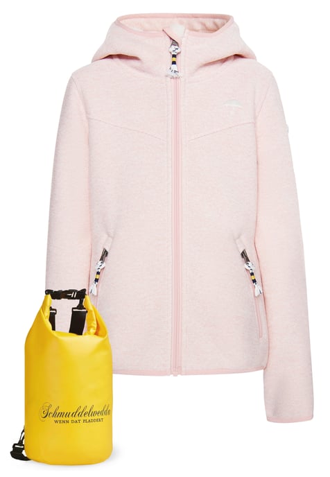 Schmuddelwedda Blouson + Tagesrucksack - SET Mädels Pastellrosa Melange - Image 1