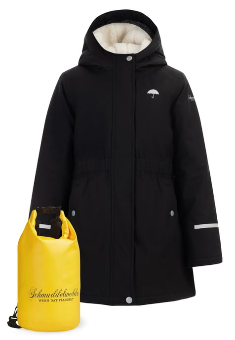 Schmuddelwedda Anorak + Tagesrucksack - SET Mädels schwarz - Image 1