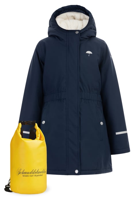 Schmuddelwedda Anorak + Tagesrucksack - SET Mädels Marine - Image 1