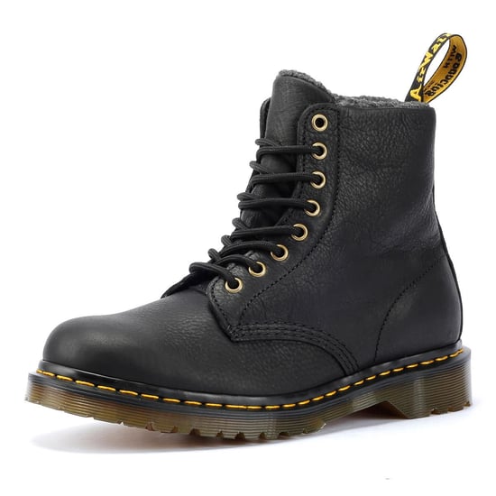 Dr. Martens 1460 WL Grizzly Leder Schwarze Stiefel - Image 3