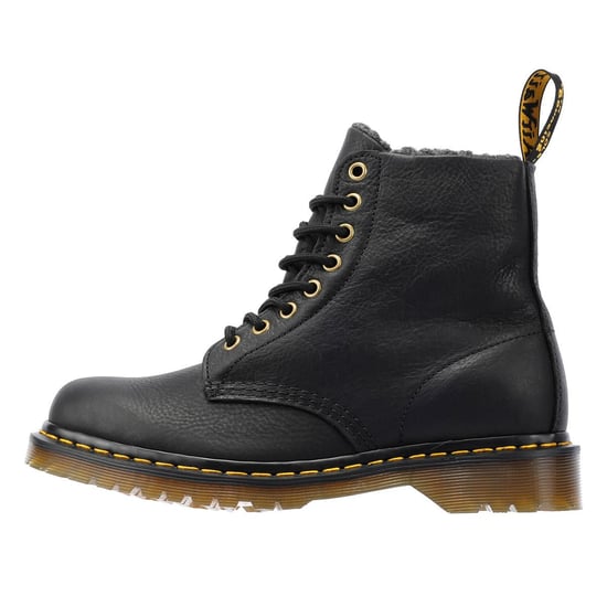 Dr. Martens 1460 WL Grizzly Leder Schwarze Stiefel - Image 6