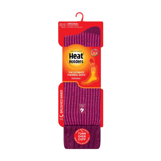 Damen Thermal-Socken mit mehrfarbigem gestreiften Muster für lange Gummistiefel - Image 2