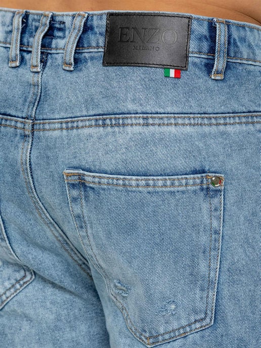Enzo Milano | Herren Jeans mit geteiltem Saum - Image 4