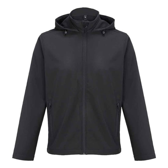 SOLS - "Race" Softshelljacke mit Kapuze für Herren (Schwarz) - Image 1