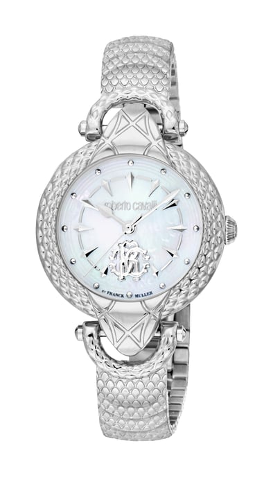 Silberne Edelstahl-Uhr - Image 1