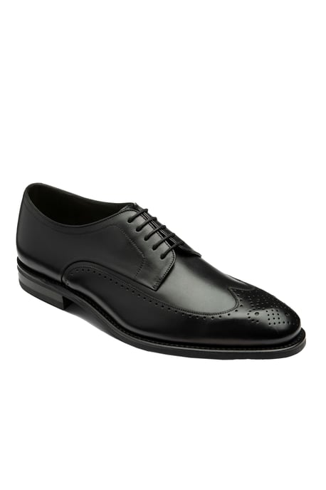 Loake Bale Derby Durchbrochener Brogue Schwarz - Image 2