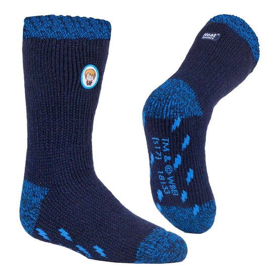 2 Paar Multipack Kinder Harry Potter Socken mit Griffen | Wärmehalter | Jungen & Mädchen thermische dicke rutschfeste Pantoffelsocken - HP Mix - Image 4