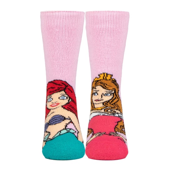 3 Paar Multipack Neuheit Mädchen Disney Socken | Wärmehalter | Kinder Thermal Warm Lite Prinzessin Socken - Disney Princess - Image 5