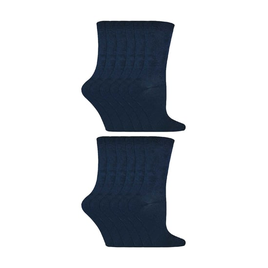 12 Paar Kinder Atmungsaktive Bambus Einfarbige Socken für die Schule - Image 1
