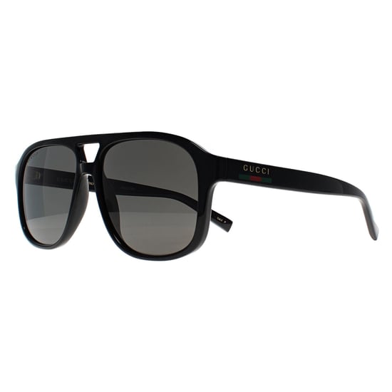 Gucci Aviator Herren glänzend schwarz grau polarisiert GG1856S - Image 2