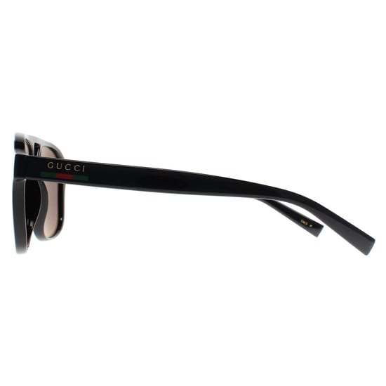 Gucci Aviator Herren glänzend schwarz grau polarisiert GG1856S - Image 3