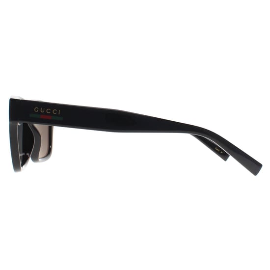 Gucci Square Womens Glänzend Schwarz Grau Polarisiert GG1857S - Image 3