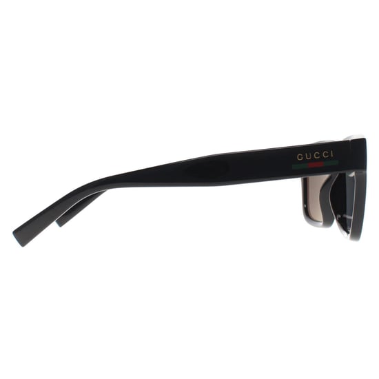 Gucci Square Womens Glänzend Schwarz Grau Polarisiert GG1857S - Image 4