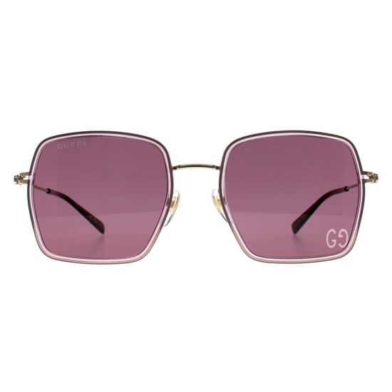 Gucci Square Damen Rosa Gold Violett GG1848S - Image 1