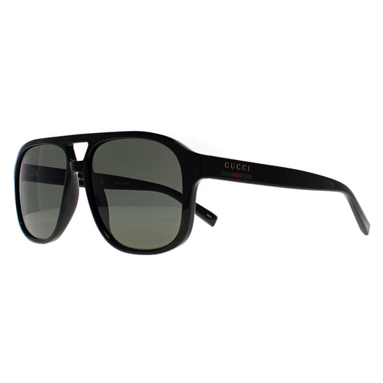 Gucci Aviator Herren glänzend schwarz grau GG1856S - Image 2