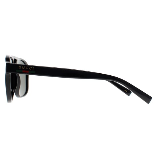 Gucci Aviator Herren glänzend schwarz grau GG1856S - Image 3
