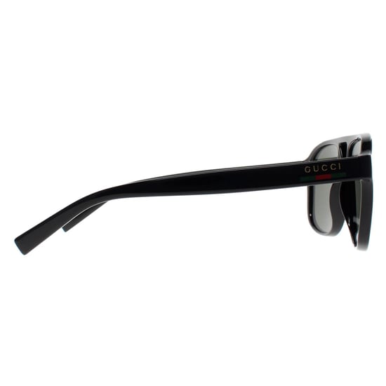Gucci Aviator Herren glänzend schwarz grau GG1856S - Image 4