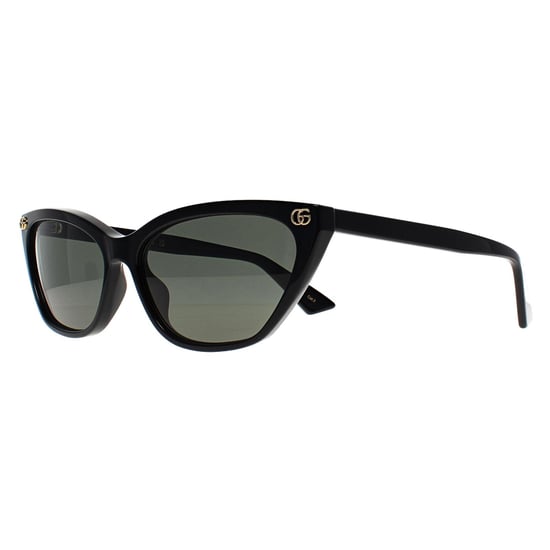 Gucci Cat Eye Damen Glänzend Schwarz Grau GG1815S - Image 2