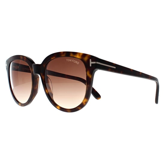 Tom Ford Rund Damen Dunkel Havanna Braun Farbverlauf Olivia FT0914 - Image 2