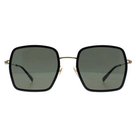 Gucci Square Womens Schwarz Gold Grau GG1848S - Image 1