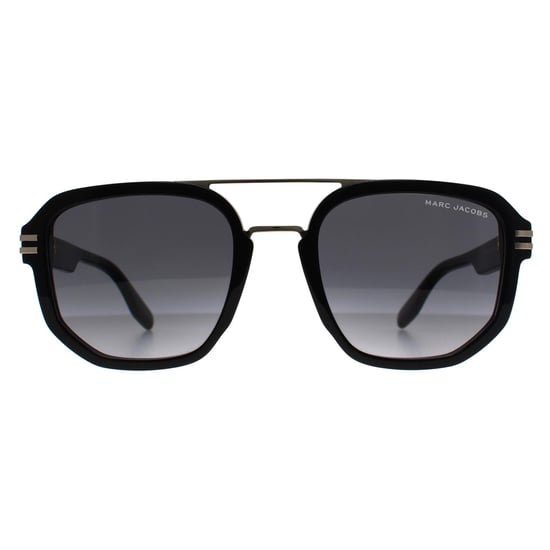 Marc Jacobs Aviator Herren Schwarz Gold Dunkel Grau Gradient MARC 588/S - Image 1