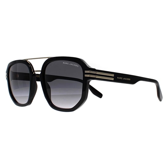 Marc Jacobs Aviator Herren Schwarz Gold Dunkel Grau Gradient MARC 588/S - Image 2