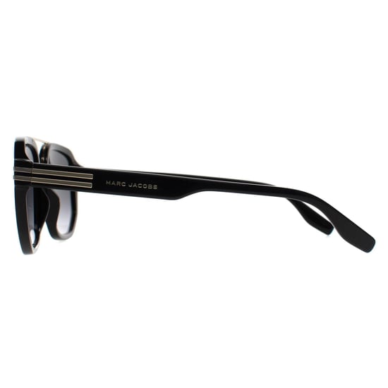 Marc Jacobs Aviator Herren Schwarz Gold Dunkel Grau Gradient MARC 588/S - Image 3