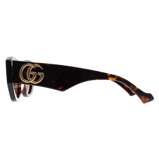 Gucci Cat Eye Damen glänzend dunkel Havanna Braun GG1421S - Image 3