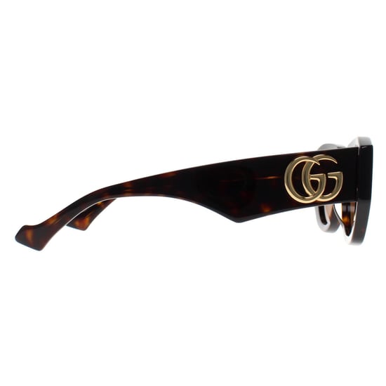 Gucci Cat Eye Damen glänzend dunkel Havanna Braun GG1421S - Image 4