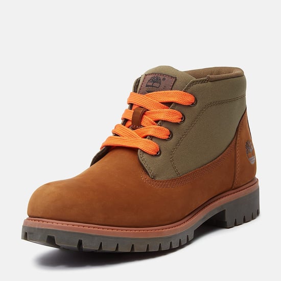 Timberland Mid Lace Chukka Workwear II Leder Herren Stiefel Braun - Image 5