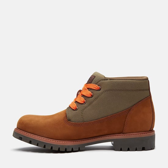 Timberland Mid Lace Chukka Workwear II Leder Herren Stiefel Braun - Image 6