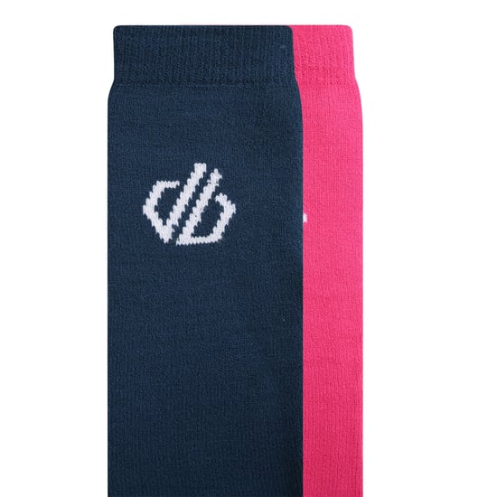 Dare 2B Socken für Herren/Damen Unisex 2er-Pack (Reines Rosa/Dunkel-Jeansblau) - Image 4