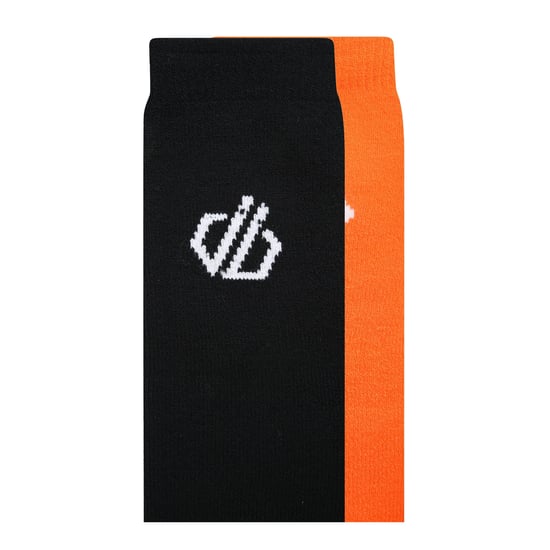 Dare 2B Socken für Herren/Damen Unisex 2er-Pack (Lunde Orange/Schwarz) - Image 2
