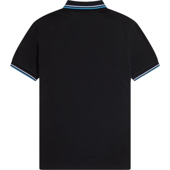 Fred Perry M3600 Twin Tipped Poloshirt in Schwarz - Image 6